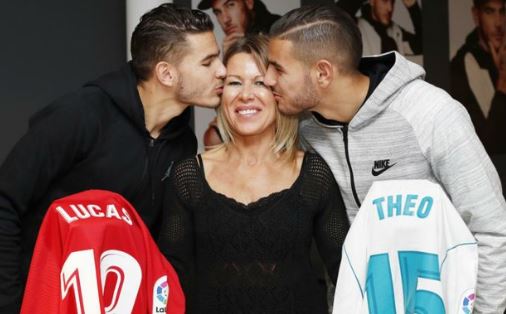 Jean-Francois Hernandez ex-wife Laurence Py Revolte and sons Theo Hernandez and Lucas Hernandez